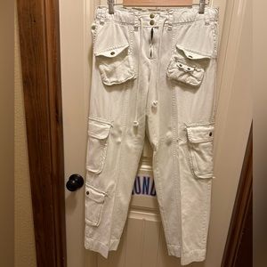 Free People Tahiti pants. Ivory, size small. Like new!